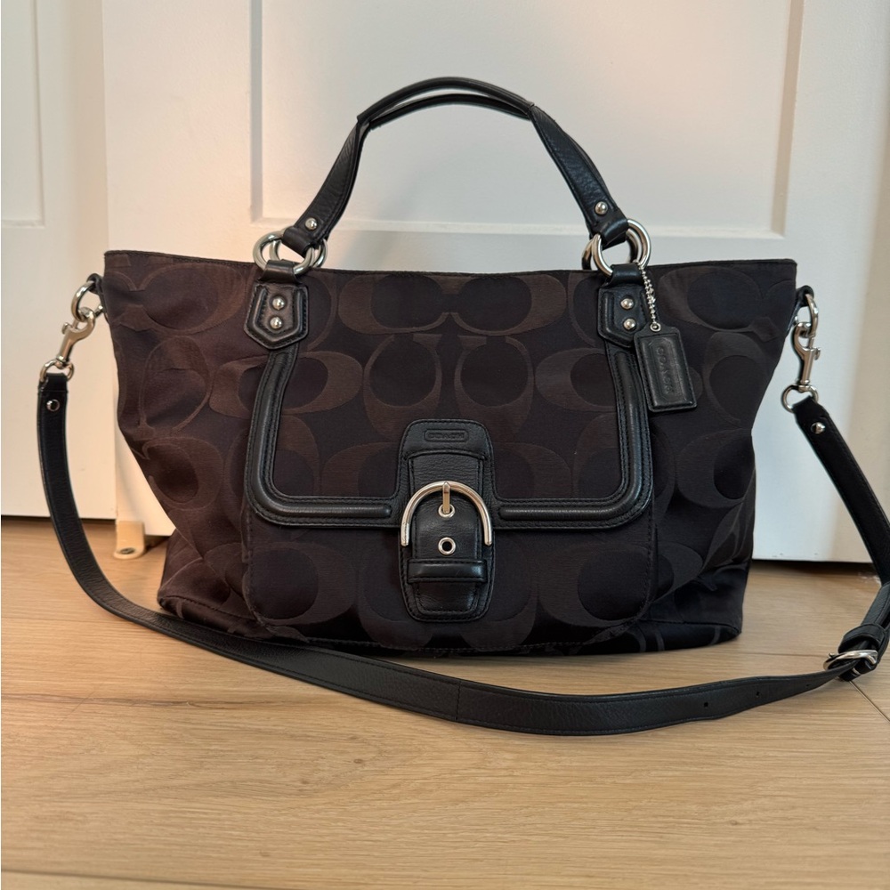Vintage COACH CAMPBELL SIGNATURE IZZY FASHION SATCHEL F25290